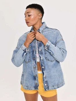 Джинсова куртка жіноча Veto Jeans 190136 S Синя (2200005035511)
