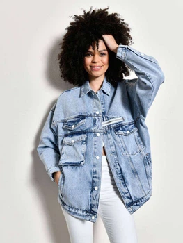Джинсовая куртка женская Veto Jeans 187997 S Синяя (2200004974576)