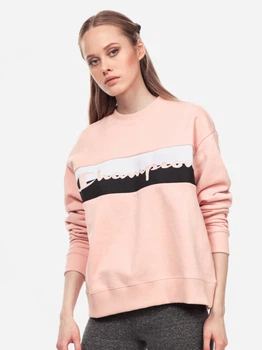 Свитшот женский Champion 180374 XL Розовый с принтом (2200004788838)