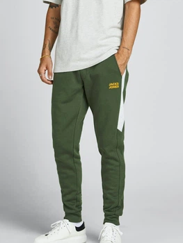 Спортивні штани чоловічі Jack & Jones 190 540 M Хакі (2200005044933)