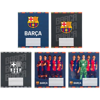 Тетрадь школьная 12 листов клетка Kite FC Barcelona BC25-232, 71723