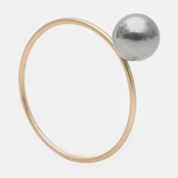 Кольцо Moss Copenhagen 181186 16,5-17 Золотистое (LV2200004810720)