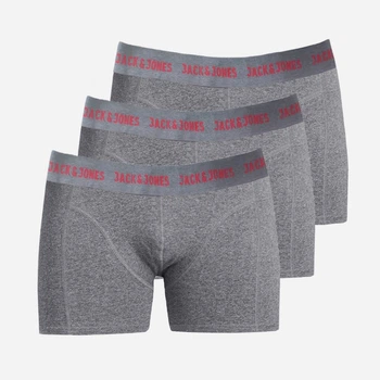 Набор трусов шорты мужской Jack & Jones 189012-61 S 3 шт Темно-серый (2200005002353)