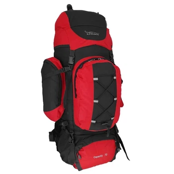 Рюкзак туристичний KAIMAN 70 л чорно-червоний R000290