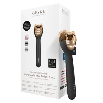 Електронний ролер для обличчя з мікроголками GESKE MicroNeedle Face Roller gray (HB0185)