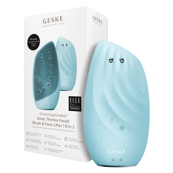 Очищувальна щітка для обличчя GESKE Sonic Thermo Facial Brush&Face-Lifter turquoise (HB0092)