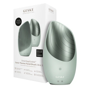 Електронна звукова термощітка для обличчя GESKE Sonic Thermo Facial Brush green (HB0085)