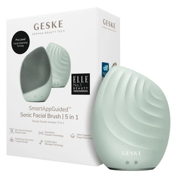 Електронна ультразвукова щітка для обличчя GESKE Sonic Facial Brush green (HB0074)