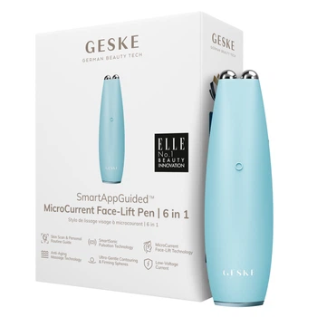 Мікрострумова ручка для підтяжки обличчя GESKE MicroCurrent Face-Lift Pen turquoise (HB0125)