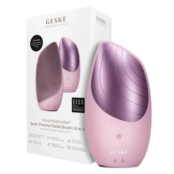 Електронна звукова термощітка для обличчя GESKE Sonic Thermo Facial Brush pink (HB0082)