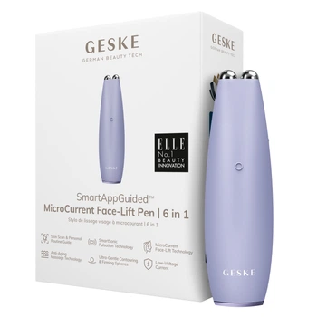 Мікрострумова ручка для підтяжки обличчя GESKE MicroCurrent Face-Lift Pen purple (HB0123)