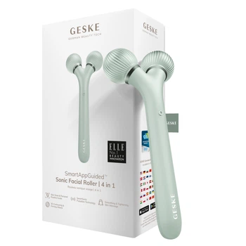 Електронний ультразвуковий ролик для обличчя GESKE Sonic Facial Roller green (HB0184)