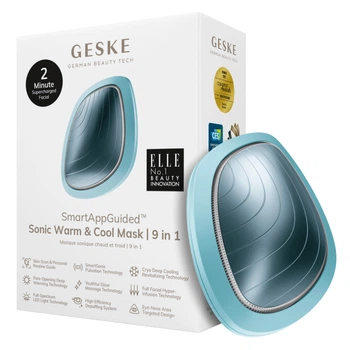 Ультразвукова маска тепло та холод GESKE Sonic Warm&Cool Mask turquoise (HB0103)
