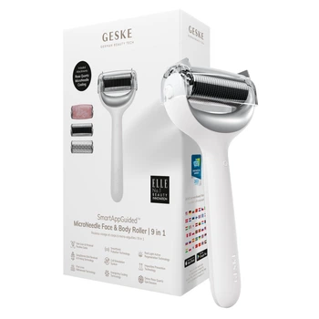 Ролер для голкової мезотерапії обличчя та тіла GESKE MicroNeedle Face&Body Roller white (HB0025)