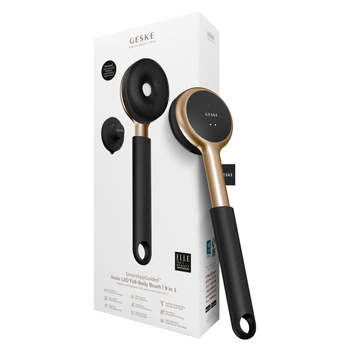 Звукова світлодіодна щітка для всього тіла GESKE Sonic LED Full-Body Brush&Intensive Exfoliator gray (HB0386)