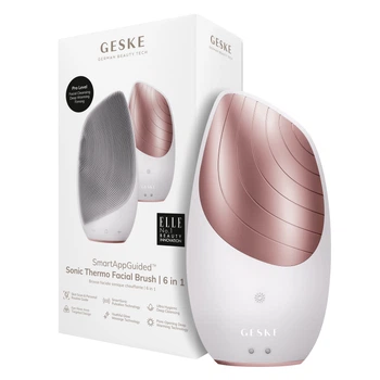 Електронна звукова термощітка для обличчя GESKE Sonic Thermo Facial Brush starlight (HB0077)