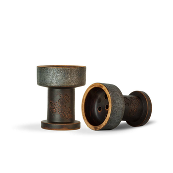 Чаша для кальяна Gusto Bowls Rook Silver 9 см Густо Болс Рук глина покрытая глянцевой глазурью убивашка серебро