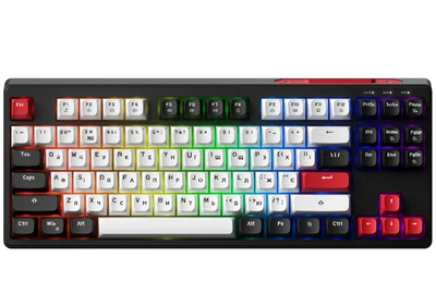 Ігрова клавіатура мембранна GamePro GK-580USB Black-White Rainbow LED