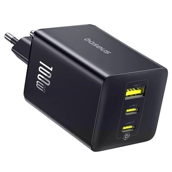 Мережевий зарядний пристрій Baseus EnerFill FE11 100W 2x USB-C USB-A