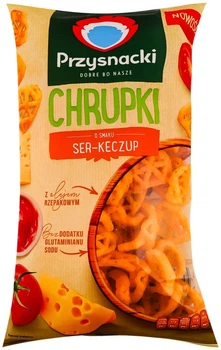 Снеки кукурудзяні Przysnacki зі смаком сиру та кетчупу 120 г (0.12 кг) (5900073021184)