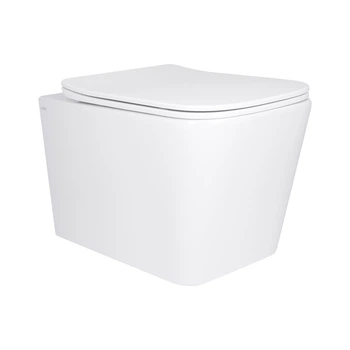 Унитаз подвесной Qtap Tern Ultra Quiet безободочный с сиденьем Soft-close WHITE QT17332303AW