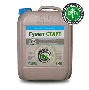 Гумат Старт розчин із екстракту морських водоростей, солей, аминокислот, 10 л