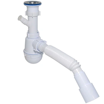 Сифон для мойки с отводом под стиральную машину 1 1/2" 40/50 Waterstal А-40059