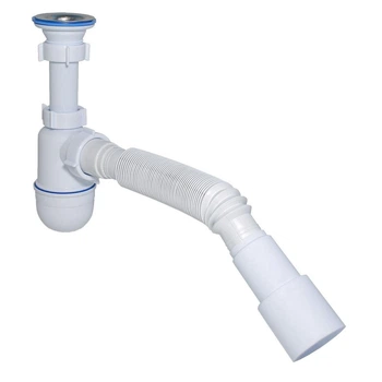 Сифон для раковины, мойки с гофрой 1 1/4" 40/50 Waterstal А-3202