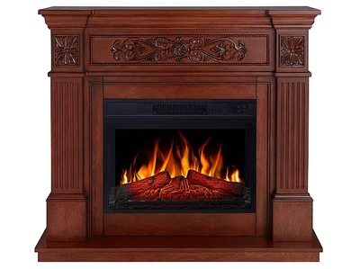 Каминокомплект ArtiFlame Toscana AF23S дуб с эффектом живого огня со звуком и обогревом