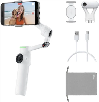 Монопод-стабилизатор Insta360 Flow 2 Pro AI Tracker Bundle Summit White (CINSABQB225)