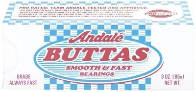 Подшипники для скейтборда ANDALE ABEC BUTTAS SINGLE White