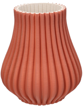 Wazon Rituali Domestici Lino porcelanowa brązowy 28 × 25 cm (U30126091U00)