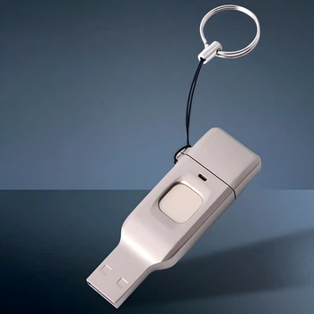 Флешка BauTech USB Type-C с отпечатком пальца металлическая 128 Gb Серый (1016-003-02)