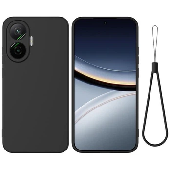 Силиконовый (TPU) чехол Deexe Silicone Case для Xiaomi Poco F7 - Black