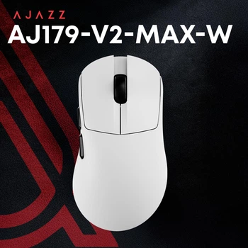 Миша бездротова ігрова Ajazz AJ179-V2-MAX-W PAW3311 без док станції - Білий