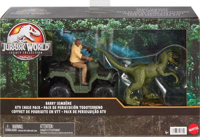 Figurka dinozaura Mattel Jurassic World Pogoń za Velociraptorem HTP62 (0194735196050)