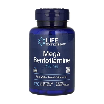 Life Extension, Мега-бенфотиамин, 250 мг, 120 вегетарианских капсул