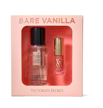 Подарочный набор Victoria's Secret Mist & Kiss Two-Piece Gift Set Bare Vanilla mist 75мл+ lip oil 3.2г