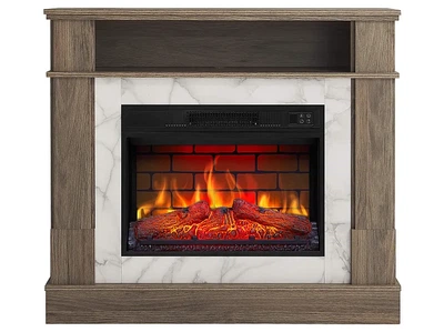 Каминокомплект ArtiFlame For Living AF23BS дуб серый эффект живого пламени со звуком и обогревом