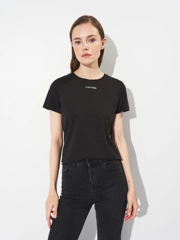 Футболка бавовняна жіноча Calvin Klein Jeans 11627 M Чорна (smt2000000040233)