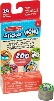 Набір з міні блокноту та запасних наліпок для штампу Melissa & Doug Sticker WOW Улюбленці (SM93208/6075135)