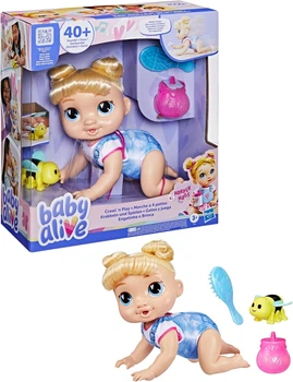 Интерактивная Кукла Беби Элайв Ползает Baby Alive Crawl 'n Play Harper Hugs Hasbro F9709