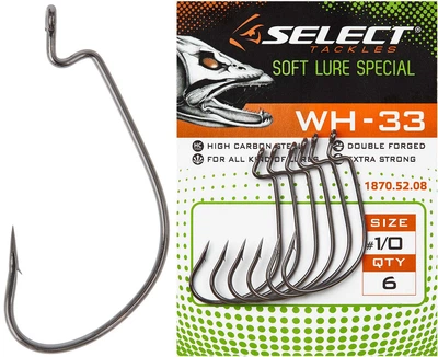 Крючок офсетный Select WH-33 #1 (6 шт / уп)