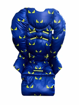 Чохол на стільчик для годування Chicco Polly 2 Start з плащівки Очі синій Panda Mom