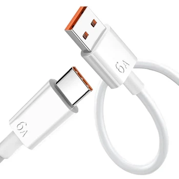 Кабель Type-C USB 6А 66Вт швидка зарядка 1м AC Prof (646669AFF8F6)