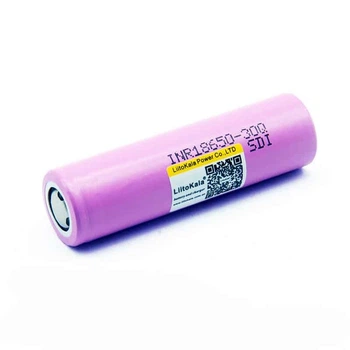 Акумулятор 18650 3000мАг 25А плоский плюс Liitokala INR18650 30Q