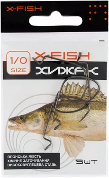 Крючок X-Fish Хищник #1/0 (5шт/уп),1917.03.99