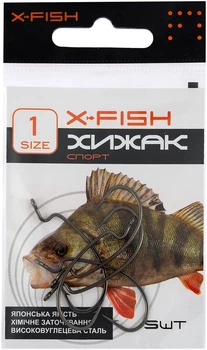 Крючок X-Fish Хищник Спорт #1 (5шт/уп),1917.04.07