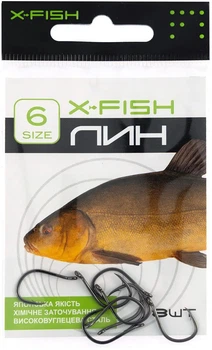 Крючок X-Fish Лин #6 (8 шт/уп),1917.03.52