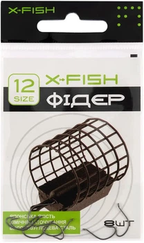 Крючок X-Fish Фидер #12 (8 шт/уп),1917.03.42